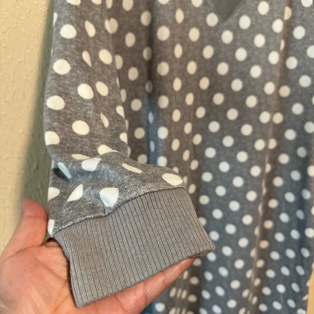 Kate Spade Women Polka Dot Pajama‎ Sleep Shirt Size Medium Soft Pockets